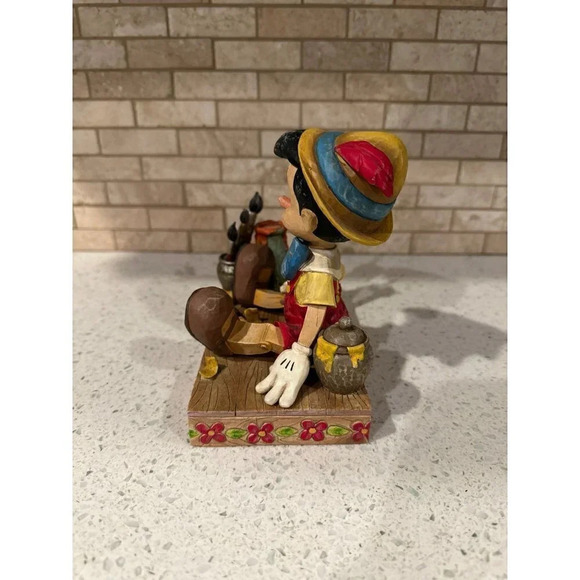 Jim Shore Disney‎ Showcase #4005220 Carved From The Heart Pinocchio Figurine - Picture 4 of 5